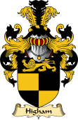 English Coat of Arms (v.23) for the family Higham