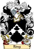 English or Welsh Family Coat of Arms (v.23) for Ring (Ref Berry)