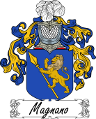 Araldica Italiana Coat of arms used by the Italian family Magnano