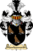 English Coat of Arms (v.23) for the family Hawkesworth