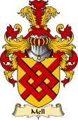 English Coat of Arms (v.23) for the family Mell