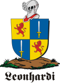 German shield on a mount for Leonhardi
