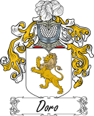 Araldica Italiana Coat of arms used by the Italian family Doro