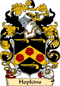 English or Welsh Family Coat of Arms (v.23) for Hopkins (Staffordshire)