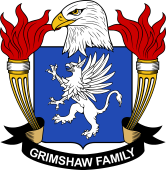 Coat of arms used by the Grimshaw family in the United States of America