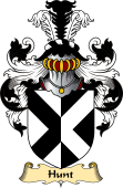 English Coat of Arms (v.23) for the family Hunt