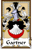 German Coat of Arms Wappen Bookplate  for Gartner