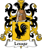Coat of Arms from France for Lesage (Sage le) I