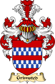 English Coat of Arms (v.23) for the family Grimsted