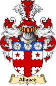 English Coat of Arms (v.23) for the family Allgood
