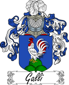 Araldica Italiana Coat of arms used by the Italian family Galli