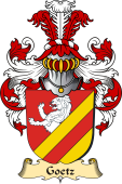 v.23 Coat of Family Arms from Germany for Goetz