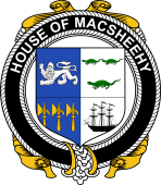 Irish Coat of Arms Badge for the MACSHEEHY family