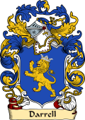 English or Welsh Family Coat of Arms (v.23) for Darrell