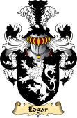 English Coat of Arms (v.23) for the family Edgar