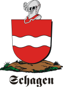 German shield on a mount for Schagen