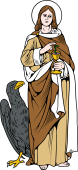 Catholic Saints Clipart image: St John the Evangelist