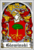 Polish Coat of Arms Bookplate for Glowinski
