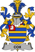 Irish Coat of Arms for Cox