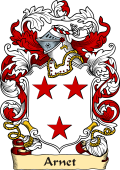 English or Welsh Family Coat of Arms (v.23) for Arnet (ref Berry)