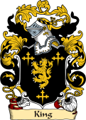 English or Welsh Family Coat of Arms (v.23) for King