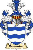 English Coat of Arms (v.23) for the family Browning
